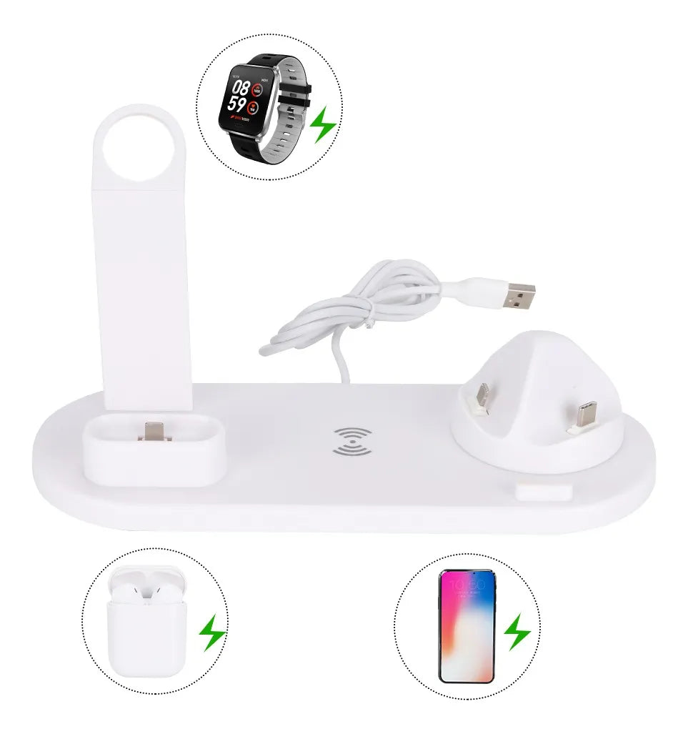Cargador Stand Multifuncional 6 en 1